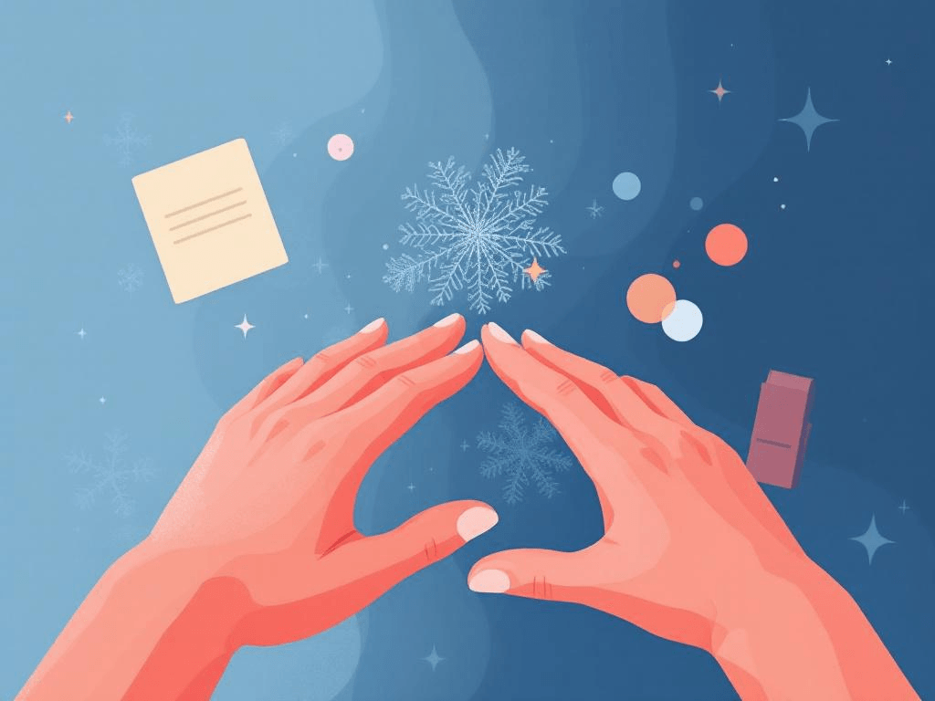 A professional abstract illustration representing the concept of Why Touch Fades in Couples & Intimacy