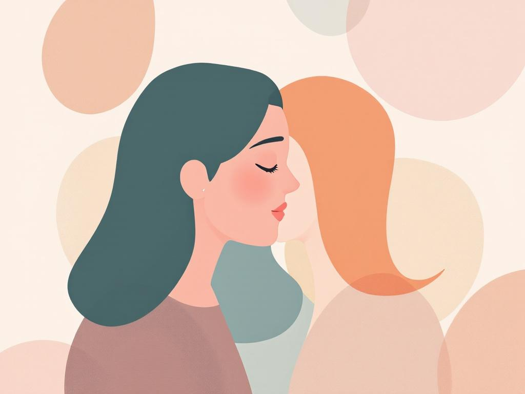 A professional abstract illustration representing the concept of Building a Consent Architecture Together in Couples & Int...