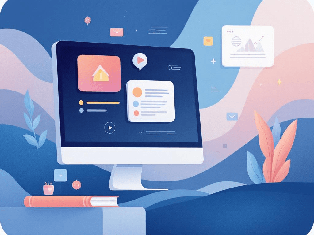 A professional abstract illustration representing the concept of What